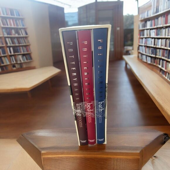 Pottery Barn Design Library Lot of 3 Books Living Rooms Bedrooms Work Spaces HC - Picture 3 of 4